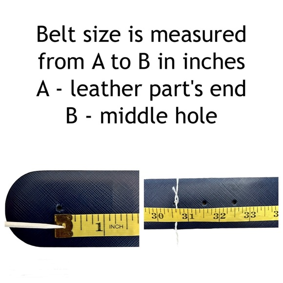 Salvatore Ferragamo Reversible Leather Belt Strap Oxford Blue and Black Size 32 - Picture 15 of 16